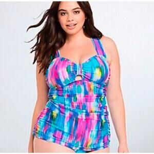 Torrid Multicolor Swim Top